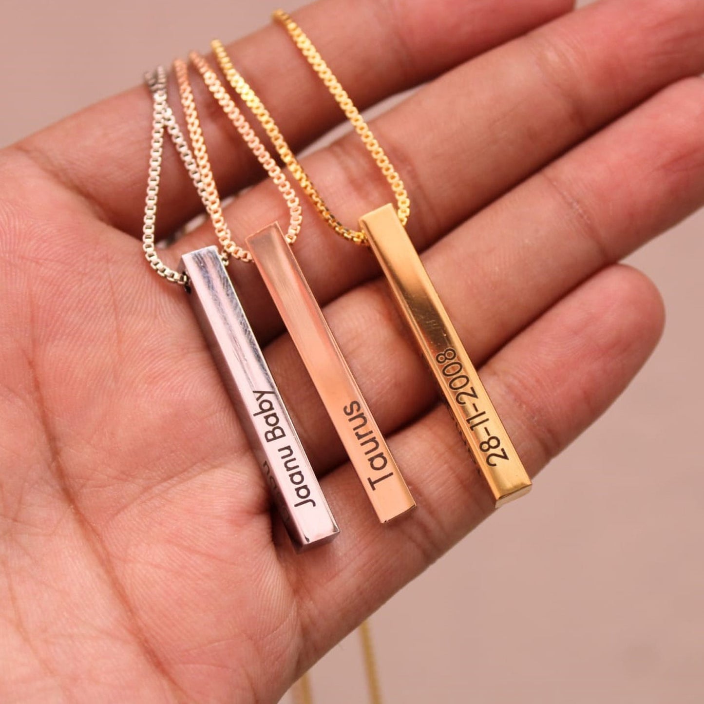 Customized Bar Necklace