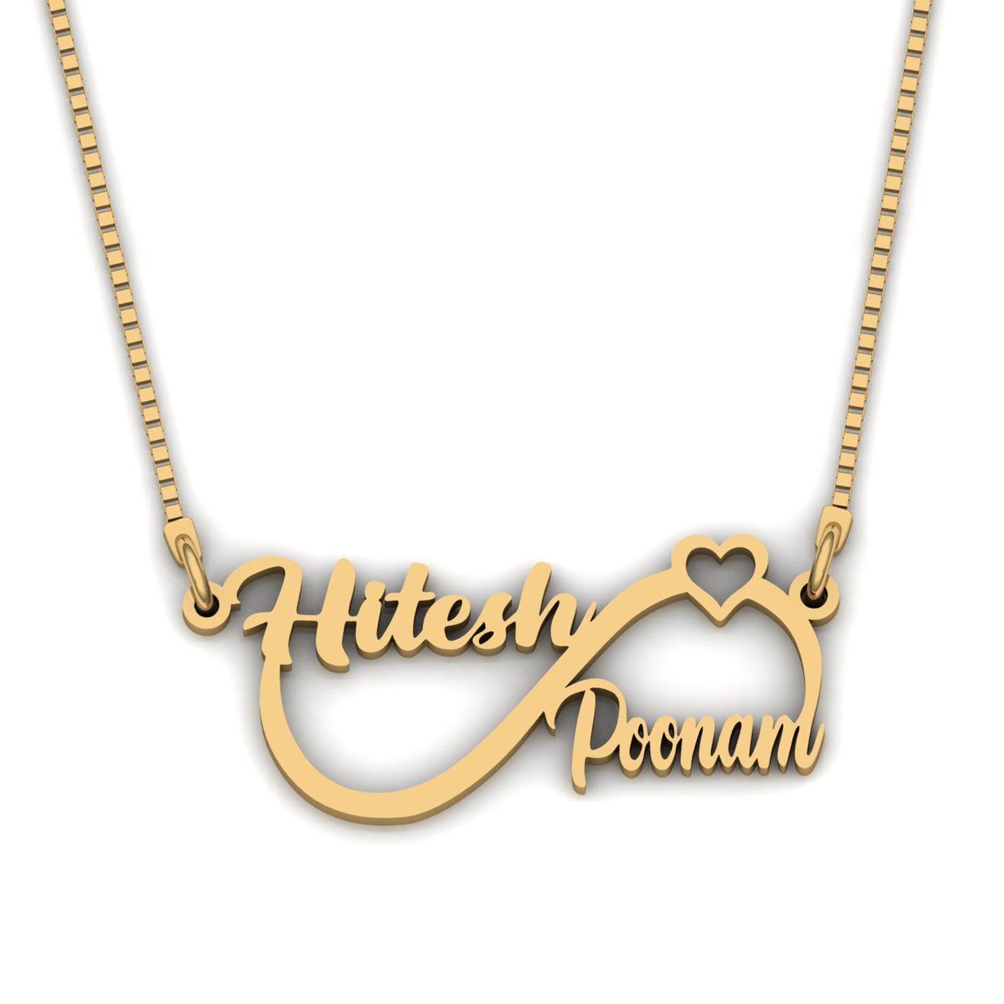 Infinity Couple Name with Heart