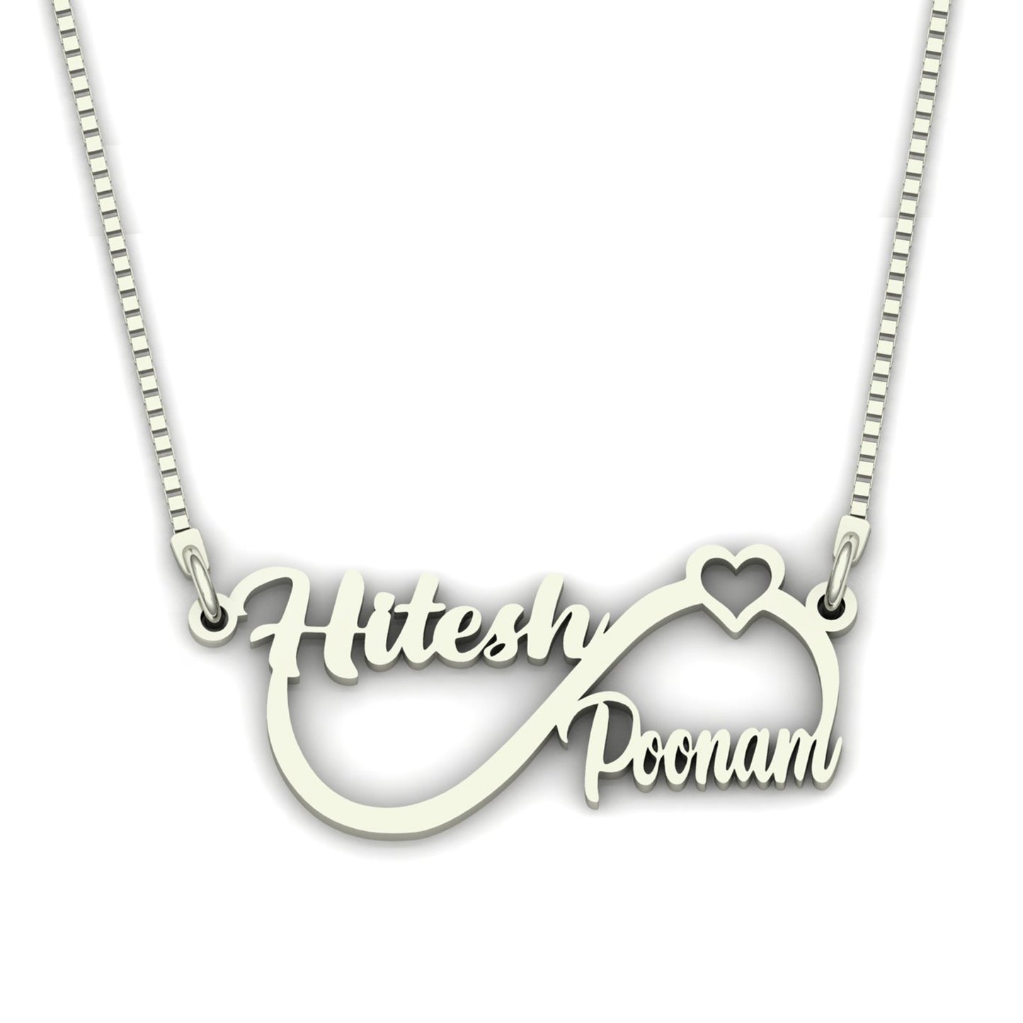 Infinity Couple Name with Heart