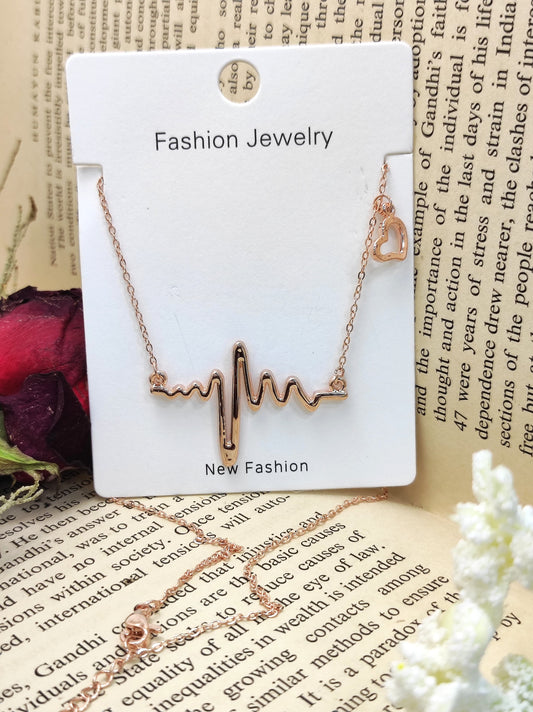 LUXE PENDANT NECKLACE- ROSE GOLD